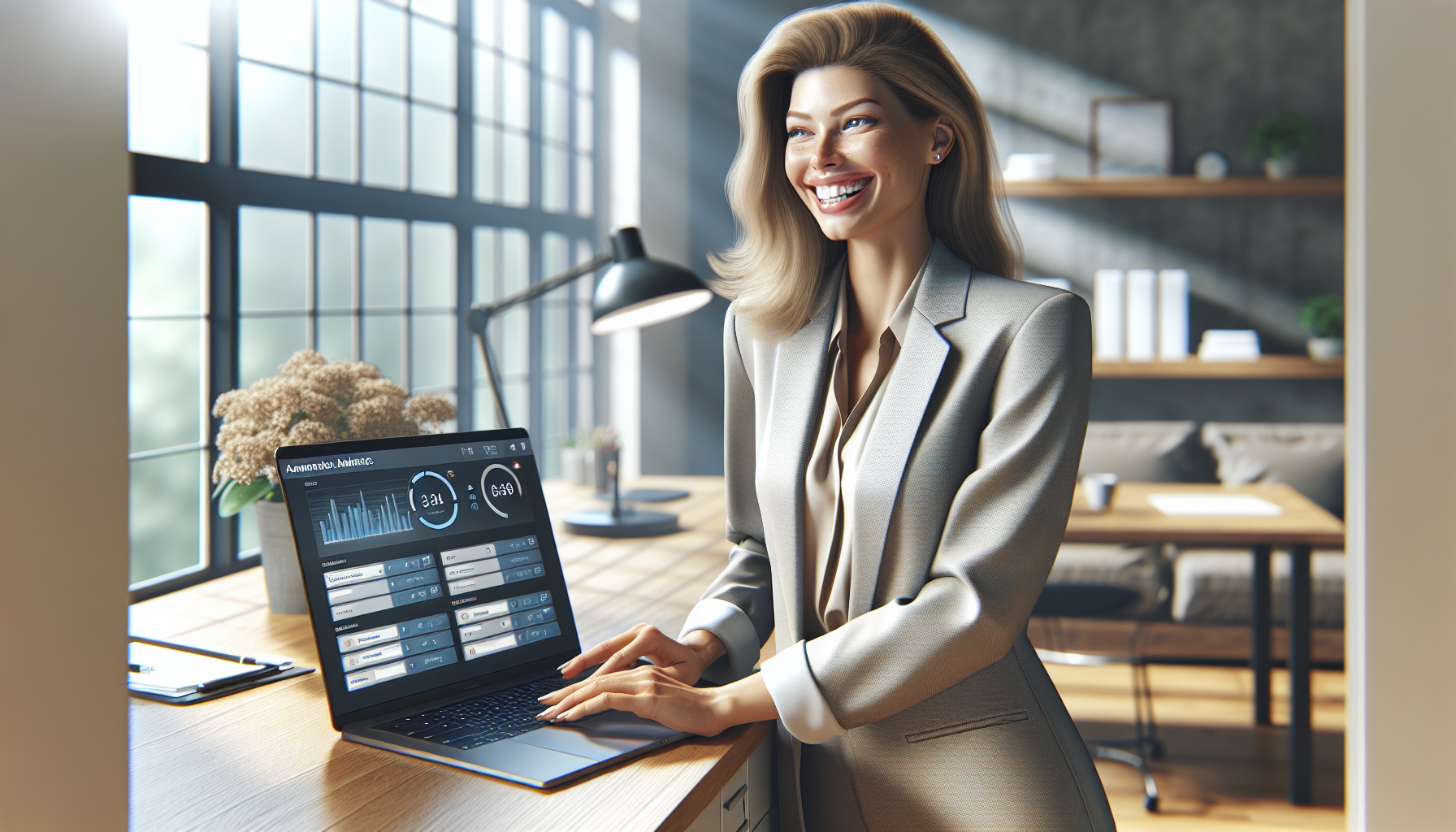 Entrepreneur reviewing automation ROI results