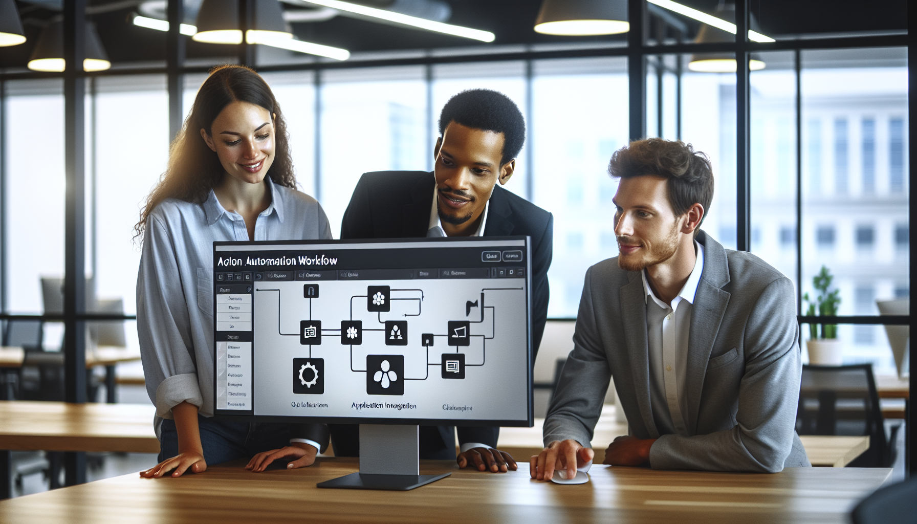 Small B2B team reviewing automation workflows